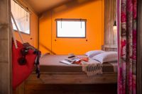 Zelt Schlafzimmer mit Doppelbett